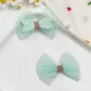 Malla de Cuero con Lentejuelas de Doble Capa Lazo Estilo Princesa Soñadora Accesorios para el Cabello DIY Ropa para Muñecas Zapatos Sombreros Accesorios de Decoración para Ropa