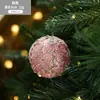 Bola de Espuma de 8 cm Transfronteriza Bola de Colores Adornos de Navidad Colgante para Árbol de Navidad Diseño Creativo Decoración Ins Suministros Decorativos Venta al por Mayor