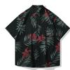 2025 Nueva Camisa Floral para Hombre Casual Moderna Manga Corta de Seda de Hielo Camisa Floral para Hombre Delgada Transpirable Holgada