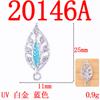 Colgante de borla con hojas de diamantes de imitación microincrustadas, accesorios de aleación, accesorios sencillos y exquisitos para el cabello, materiales hechos a mano para bricolaje
