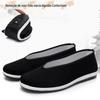 Mercadorias genuínas Sapatos de Pano Velho Pequim Sapatos Individuais Masculinos Sapatos Casuais Respiráveis para os Pés Sapatos de Pano Pretos para Motorista Sola Macia Sapatos Individuais