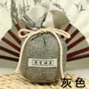 Bolsita de lino estilo chino bolsa vacía cilíndrica lavanda hierbas medicinales chinas flor seca logo