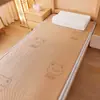 Colchoneta Refrigerante de Seda de Hielo Individual para Dormitorio de Estudiantes Cubierta de Colchón Cojín Suave Esterilla Tatami Protector de Cama para Uso en Invierno y Verano
