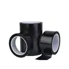 Cinta opaca negra de película, cinta opaca impermeable de PET para luces LED, pantallas LCD, bloqueo de luz, marcado de líneas de pizarrón blanco