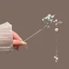 Pasador de Pelo con Borla Estilo Antiguo Exquisito Nuevo Estilo Chino Pasador de Pelo con Flor Accesorio para Mujer Adorno de Pasador Accesorio para Recogido Colgante de Perla