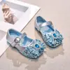 Zapatos de Cristal para Niñas Zapatos de Princesa Elsa Nuevo Estilo Primavera y Otoño 2026 Zapatos de Vestir para Niños Zapatos de Actuación Zapatos Planos para Bebé