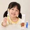 Escova de Dentes Infantil Desenho Animado Pasta de Dentes Venda Quente Cerdas Macias Escova de Dentes Descartável Hospitalidade Doméstica Hotel Kit Dental Infantil Fábrica