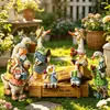 Adornos de Jardín de Animales Simulados, Patos de Dibujos Animados, Decoraciones para Patio, Manualidades de Jardinería Creativas Realistas para Exteriores, Transfronterizo