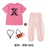 Roupas de Performance de Street Dance para Crianças Estilo Hip-Hop Dopamina Meninos e Meninas Conjuntos de Dança de Verão Tendência Crianças Legais Conjunto Hip-Hop