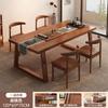 Nueva Mesa de Té y Silla Combinación Estilo Chino Hogar Pata de Madera Maciza Mesa de Negociación Mesa de Centro Oficina Una Mesa Cinco Sillas Mesa de Té Kung Fu