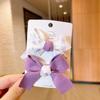 Pinza para el cabello con lazo floral para niños, color macarrón, accesorios para el cabello, pinza para bebé, estilo coreano estéreo, lazo grande en la parte posterior de la cabeza