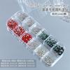 Joia de diamante para unhas K9 de alta qualidade, rede vermelha, explosões, diamante de fundo plano, transparente, cor mágica AB, diamante cor champanhe, saco de material super brilhante