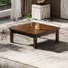 Mesa Kang mesa cuadrada mesa de comedor cuadrada ventana saliente tatami mesa pequeña mesa de cama para el hogar de madera maciza mesa de café de bambú nan mesa baja