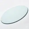 Mimbre Negro Vidrio Templado Mesa de Centro Tapa de Mesa Transparente Redonda Mesa de Centro Vidrio Mesa de Comedor Redonda Mesa Giratoria Mesa de Centro de Vidrio