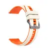 Adequado para Série de Relógios Samsung/Huawei/Xiaomi Estilo Esportivo Fivela Preta Bicolor Pulseira de Silicone 22mm Universal