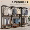 Estante de exhibición para tienda de ropa perchero de pie de doble capa perchero para abrigos perchero para ropa estante de almacenamiento estante de exhibición para ropa de hombre y mujer