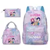 Mochila Transfronteriza Modelo Nuevo N, Mochila Escolar Estilo Universitario para Estudiante de Primaria, Mochila de Viaje Set de Tres Piezas