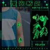Juegos Deportivos del Día del Niño Pegatinas Faciales Luminosas Tatuaje Facial Actividades Juego de Fútbol Brazalete Pegatinas Fluorescentes