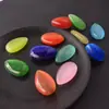 Accesorios de Piedra Ojo de Gato de Colores Transfronterizos Forma de Gota de Agua Colgante de Piedra Cruda Forma de Lágrima Natural Joyería de Zafiro Adornos para Collares Venta al por Mayor