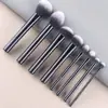Set de brochas de maquillaje transfronterizo nuevo de 4, 6, 8 y 12 piezas con mango largo, brocha para contorno, brocha para polvos, brocha para cejas en stock