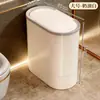 Papelera de Baño Modelo Nuevo 2026, Montada en la Pared para Uso Doméstico, Gran Capacidad para Baño, Cocina y Sala de Estar, Cubo de Basura Delgado