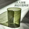 Papelera de gran capacidad para oficina, dormitorio, lujo ligero, sala de estar, hogar, cubo de basura transparente, baño, cocina, papelera