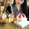 Touca de aniversário dobrável grossa de alta qualidade, coroa universal para adultos e crianças, tampa de papelão dourado para bolo, atacado de fábrica
