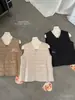 XIA'X Xiaxia Girl Estilo Coreano Versátil Outono/Inverno Fino Quente Gola V Camada Interna Colete Camiseta Regata Camada Base Roupa Íntima
