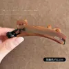 Pinza de garra para coleta alta estilo coreano para mujer, pinza para el pelo de lazo elegante y exquisita, accesorio de pinza banana versátil