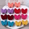 Contas de pelúcia flocadas grandes, contas para DIY, acessórios de cabelo infantis, elásticos de cabelo, correntes para celular, materiais decorativos
