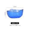 Bol de Vidrio Martillado con Borde Dorado Japonés Venta al por Mayor Set de Vajilla Transparente Estilo Nórdico Bol de Postre Plato Bol de Vidrio