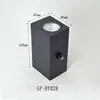 Lámpara de pared exterior impermeable doble cabezal arriba y abajo interruptor de control luminoso lámpara de pared exterior para patio lámpara de aluminio semicircular