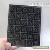 Plantillas de inyección de tinta caladas para uñas, pegatinas para uñas al por mayor, nuevo diseño japonés de estrella, estrella de amor, pegatinas para uñas con patrón pequeño, decoración