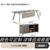 Escritorio y Silla Modernos y Simples Combinación Escritorio de Computadora para Personal Estación de Trabajo de Empleado Estación de Trabajo con Pantalla