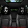 Funda de Almohada Divertida para Coche de Halloween Transfronteriza, Funda Elástica Estampada para Reposacabezas de Coche, Transpirable y Cómoda, Adecuada para Todas las Estaciones
