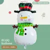 Nueva Serie de Decoración para Fiesta Navideña Mini Muñeco de Nieve, Anciano, Reno, Árbol de Navidad Globos de Papel de Aluminio Serie Navideña
