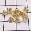 Fábrica de Sombreros con Borlas para Trompeta Venta Directa Plástico ABS Accesorios para Joyería DIY Reloj Colgante Cónico CCB Galvanizado Accesorios para el Cabello