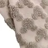 Base rosa com jacquard bicolor grande do Mickey em tecido de lã de cordeiro, jacquard tridimensional em relevo, casaco de roupa de desenho animado