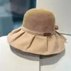 Sombrero Transpirable para el Sol para Mujer, Sombrero Popular para Protección Solar al Aire Libre para Primavera y Verano, Sombrero Versátil para Protección Solar, Sombrero de Pescador con Lazo
