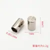 Hebilla de cuerda de campana de aleación de zinc de alta gama, clip de metal, tope de cuerda de campana, hebilla de tubo recto para colgar, hebilla de cuerda para capucha de sudadera, hebilla de ropa