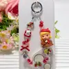 Funda para Teléfono de Cristal Linda con Cadena con Agujeros, Serie de Entrega de Regalos de Navidad Original Genuina Pop Mart
