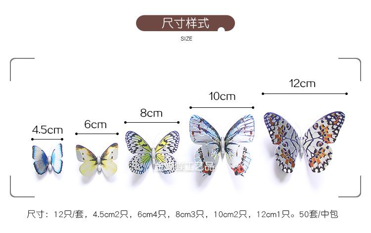 立体蝴蝶墙贴