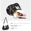 Bolso de Axila de Mezclilla con Estrellas, Diseño de Nicho de Moda Sexy de Gama Alta, Bolso de Luna Creciente, Bolso de Mano, Bolso de Cadena