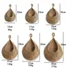 Cesta colgante de estilo bohemio personalizada, Red de almacenamiento tejida a mano con forma de nido de pájaro, Artefacto transpirable con forma de gota de agua para almacenamiento de frutas y verduras