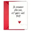 Tarjeta de felicitación transfronteriza para el Día de San Valentín con juego de sobres, Mensaje de bendición escrito a mano para parejas, Tarjeta plegable