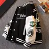 Jaqueta de Baseball Infantil Masculina Outono Atacado Nova Estilosa Moda de Rua Infantil Primavera e Outono