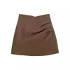 Saia Plissada Irregular Black Milk Feminina Emagrecedora Outono 2026 Nova Roupa Feminina Moda Retro Spicy Girl Saia Curta