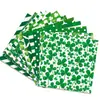 Ww059 St. Parker Trevo de Quatro Folhas Trevo Trevo Material de Conta de Mão Papel Tesoura Confecção de Cartões Verso
