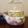 Tetera de Esmalte para Comercio Exterior, Tetera Vintage para Agua Fría, Tetera Doméstica con Capacidad de 2.5L, Tetera de Esmalte en Varios Diseños y Colores
