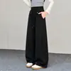 Pantalones Casuales para Niñas 2026 Otoño Nuevo Estilo Niños Talla Mediana y Grande Pantalones Rectos de Encaje Pantalones de Pierna Ancha para Uso al Aire Libre Pantalones para Niños